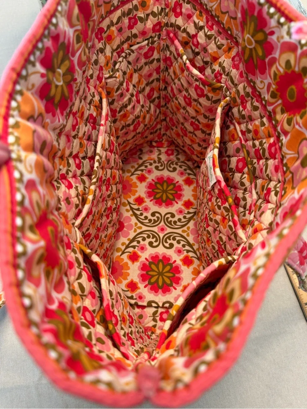 Vera Bradley Retired Folkloric Pattern Large Toggle Tote Bag - Picture 7 of 11